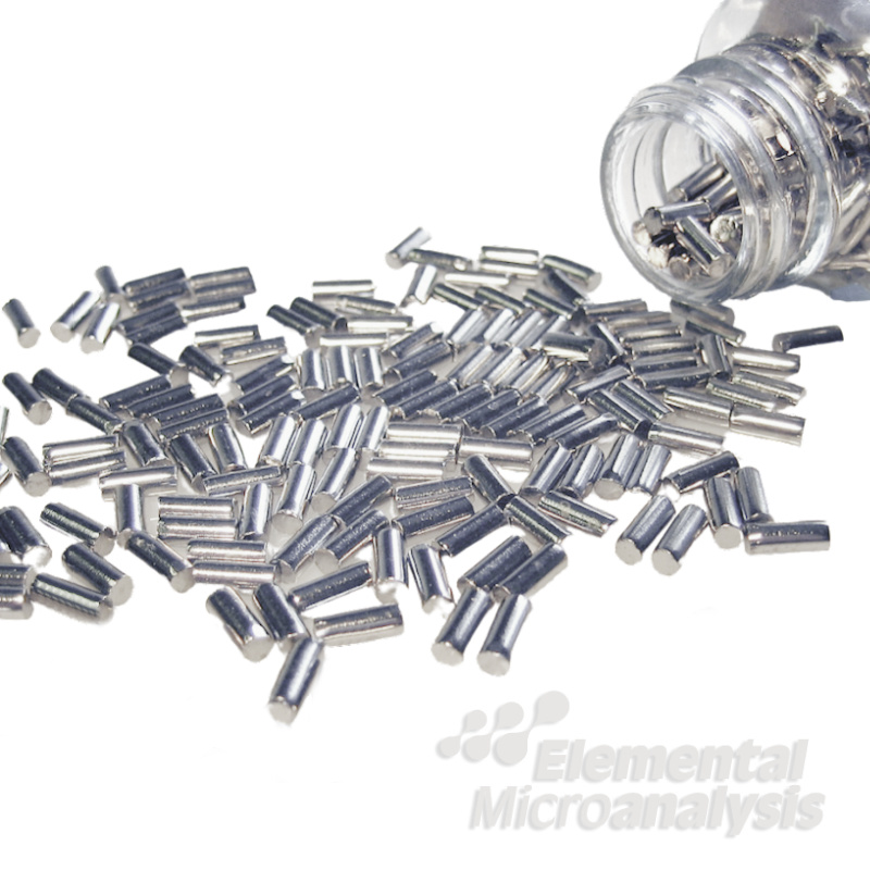 Steel Pin Standard 0.5 g Approximate values 569 ppmN 37ppmO 0.0569%N 0.0037%O  See certificate 821D for actual
values. contents:100